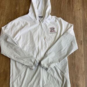 Under Armour white windbreaker/ warm up jacket